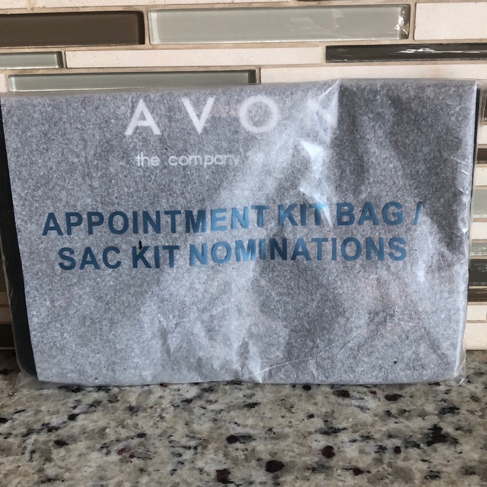 Avon Collectible Black Kit Appointment Shopping Bag Gift Bag